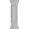 Ekena Millwork 10"W x 40"H End Newel Post with Panel, Peaked Capital & Base Trim (Installation kit included) NWL10X40EPP0B0 - alternate 7